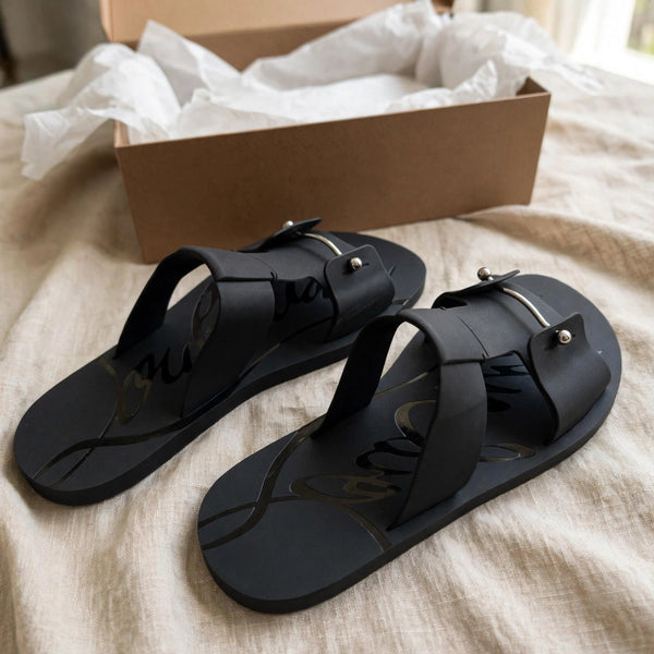 TONGS NOIR MAT PREMIUM™